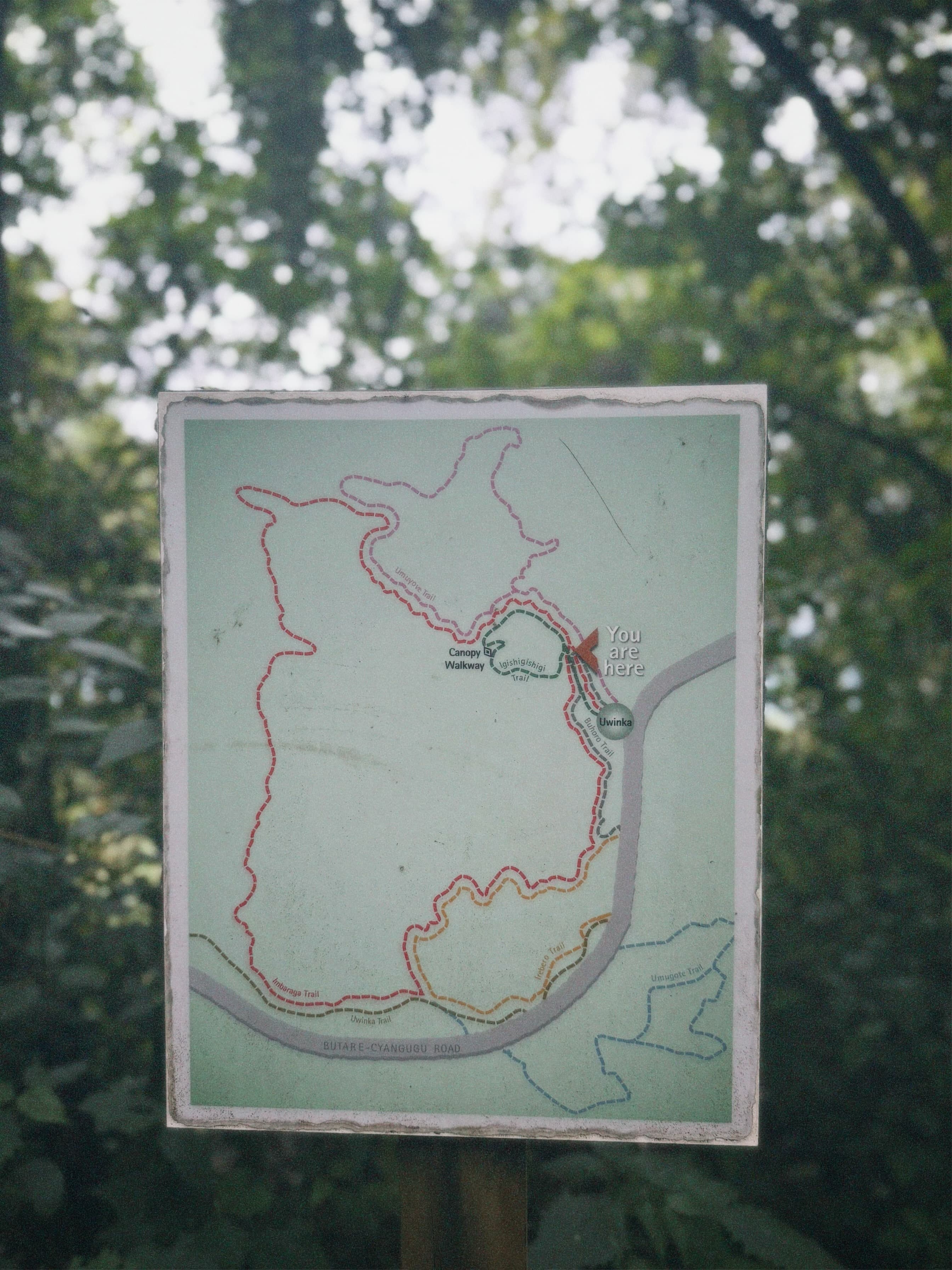 Trail Difficulty Levels, Indicated by Color